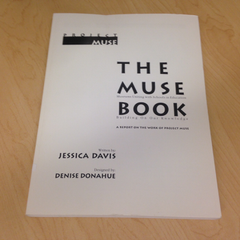 Printed sheet of the muse book