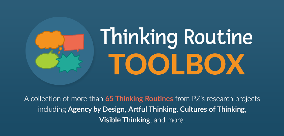 Banner for the 'Thinking Routine Toolbox'.